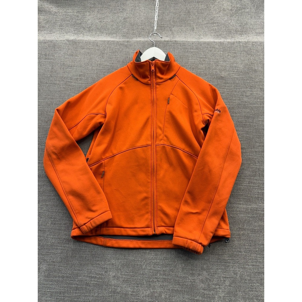 Columbia Vertex Interchange Core Jacket Womens Medium Orange‎ Lined Mock Neck